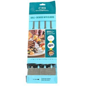 Char-Broil Grill+ Skewers With Sliders For Easy Food Removal